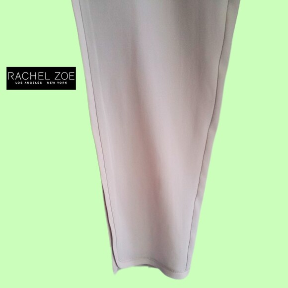 Rachel Zoe NEW Elastic Waist Pocket Ankle Detail Crepe Pant 8 - Picture 3 of 11